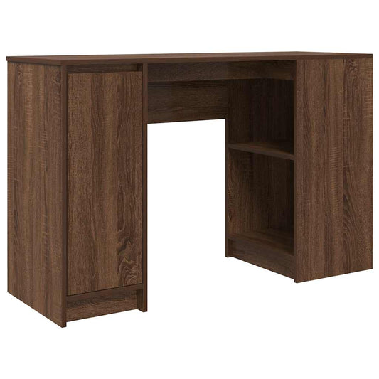 Desk Brown Oak 120x42x76 cm Engineered Wood