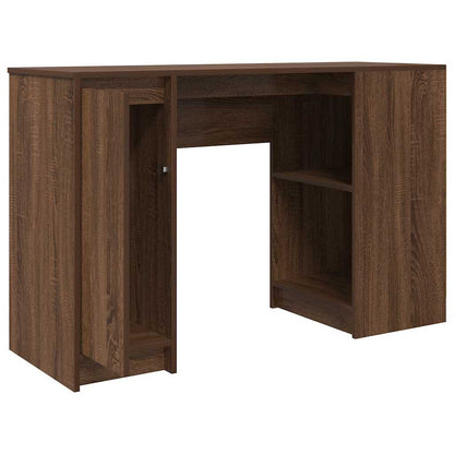 Desk Brown Oak 120x42x76 cm Engineered Wood