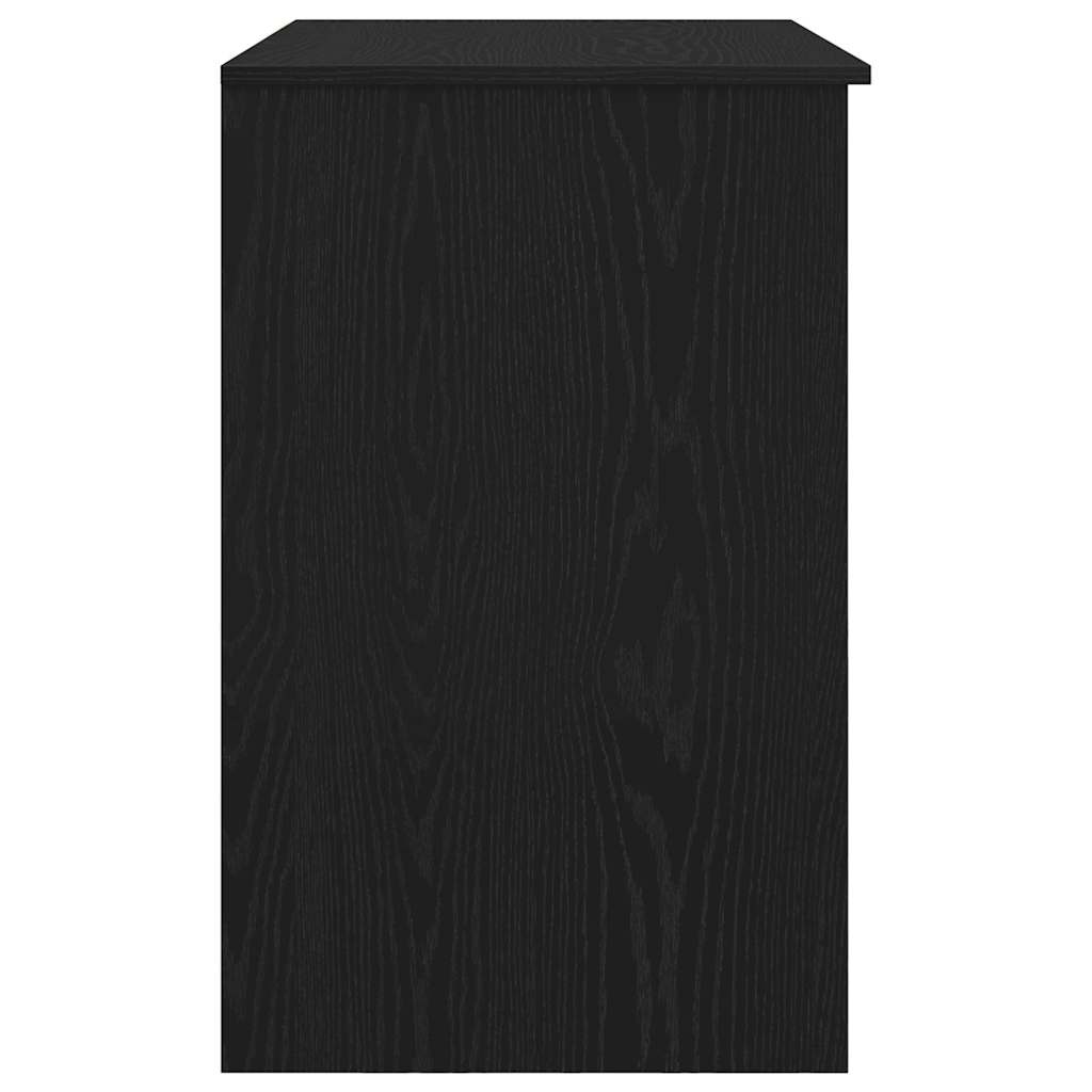 Desk Black Oak 86x49x76 cm Engineered Wood