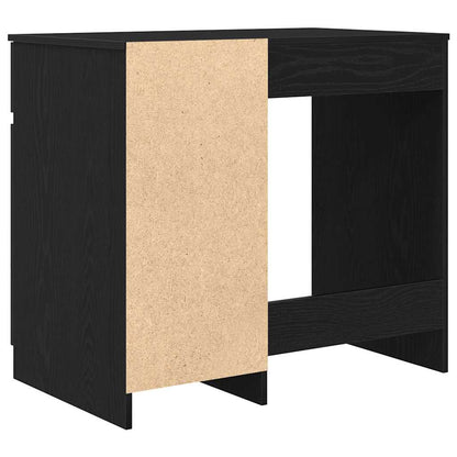 Desk Black Oak 86x49x76 cm Engineered Wood