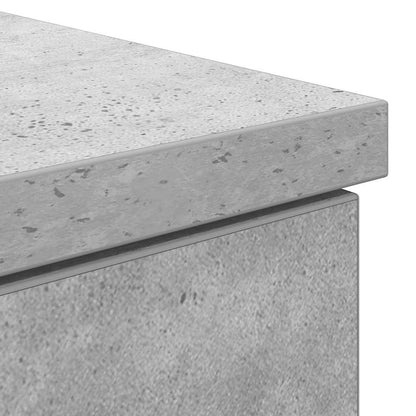 Desk Concrete Grey 86x49x76 cm Engineered Wood