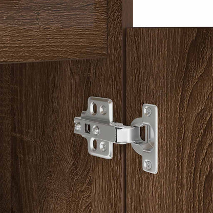 Desk Brown Oak 86x49x76 cm Engineered Wood
