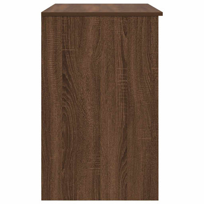 Desk Brown Oak 86x49x76 cm Engineered Wood