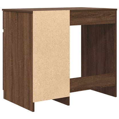 Desk Brown Oak 86x49x76 cm Engineered Wood