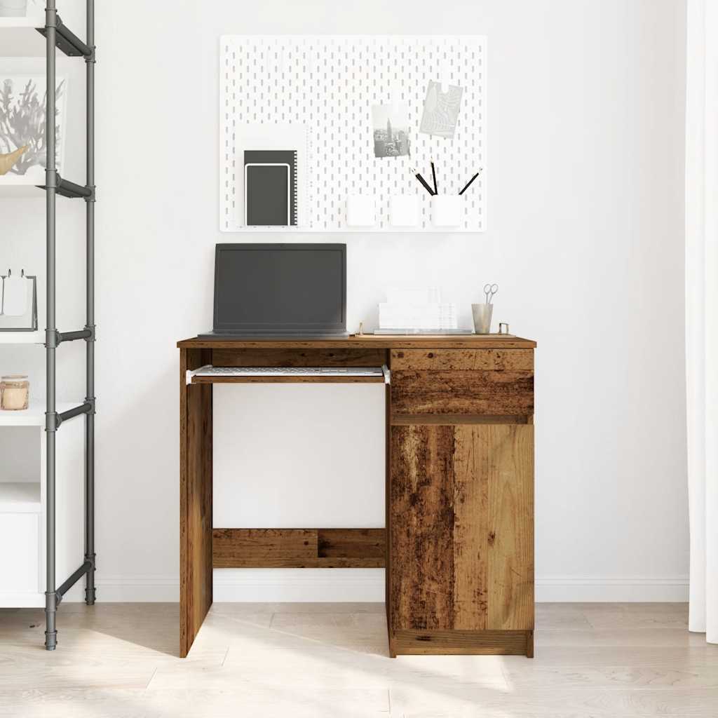 Desk Old Wood 86x49x76 cm Engineered Wood