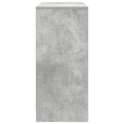 Sideboard with Drawers and Doors Concrete Grey 70.5x34x74.5 cm