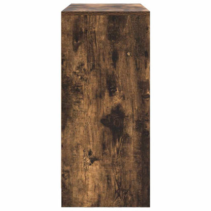 Sideboard with Drawers and Doors Smoked Oak 70.5x34x74.5 cm