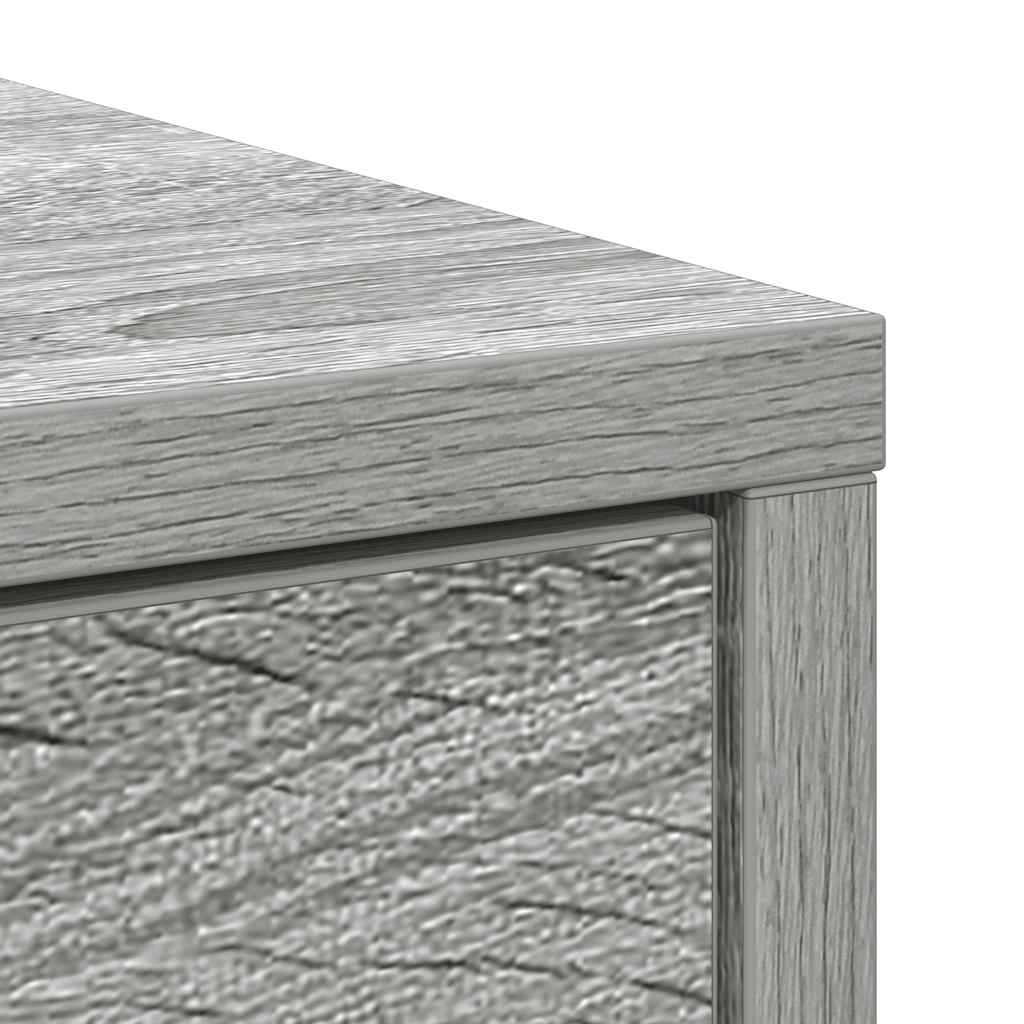 Sideboard with Drawers and Doors Grey Sonoma 70.5x34x74.5 cm