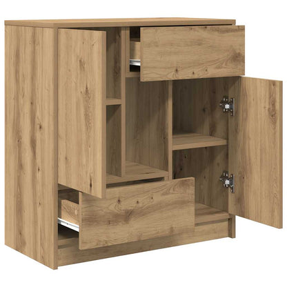 Sideboard with Drawers and Doors Artisan Oak 70.5x34x74.5 cm