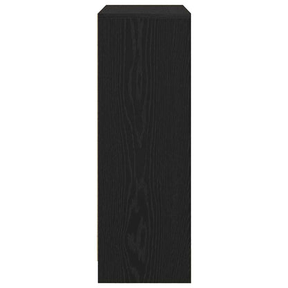 Sideboard with Drawers and Doors Black Oak 73x31x90 cm