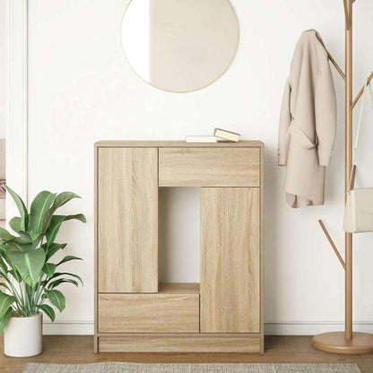 Sideboard with Drawers and Doors Sonoma Oak 73x31x90 cm