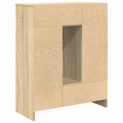 Sideboard with Drawers and Doors Sonoma Oak 73x31x90 cm