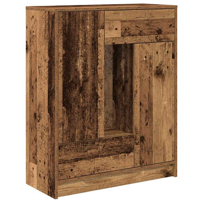 Sideboard with Drawers and Doors Old Wood 73x31x90 cm