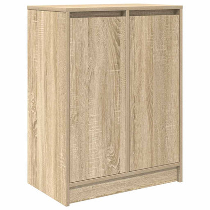 Shoe Cabinet Sonoma Oak 57x34x76 cm Engineered Wood