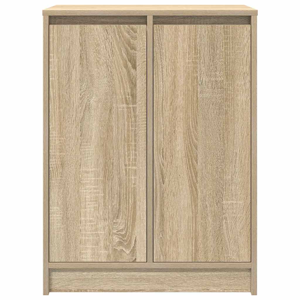 Shoe Cabinet Sonoma Oak 57x34x76 cm Engineered Wood