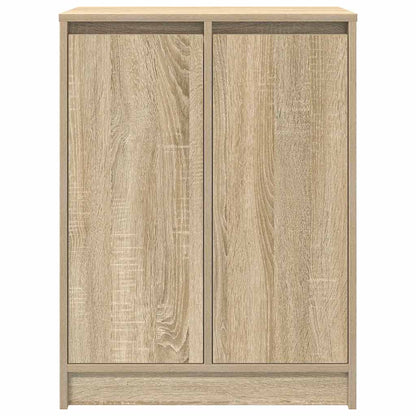 Shoe Cabinet Sonoma Oak 57x34x76 cm Engineered Wood