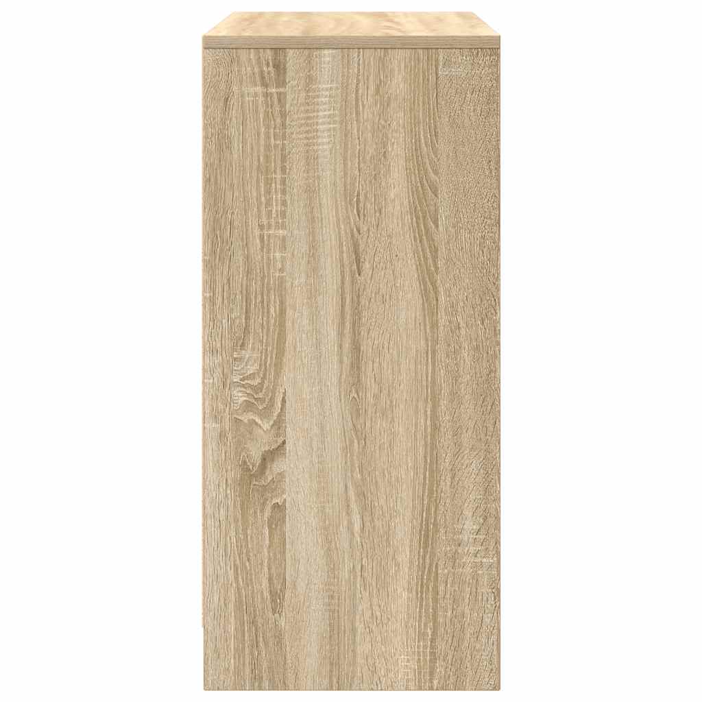 Shoe Cabinet Sonoma Oak 57x34x76 cm Engineered Wood