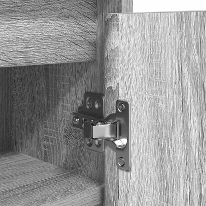 Shoe Cabinet Grey Sonoma 57x34x76 cm Engineered Wood