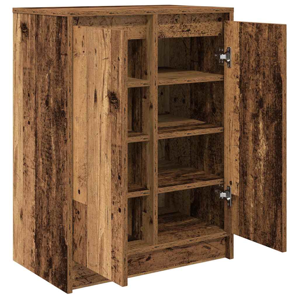 Shoe Cabinet Old Wood 57x34x76 cm Engineered Wood