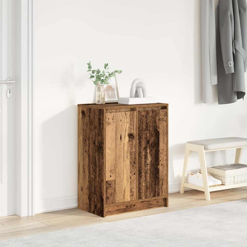 Shoe Cabinet Old Wood 57x34x76 cm Engineered Wood
