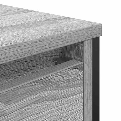Bathroom Basin Cabinet with Drawers Grey Sonoma 90x34,5x60 cm