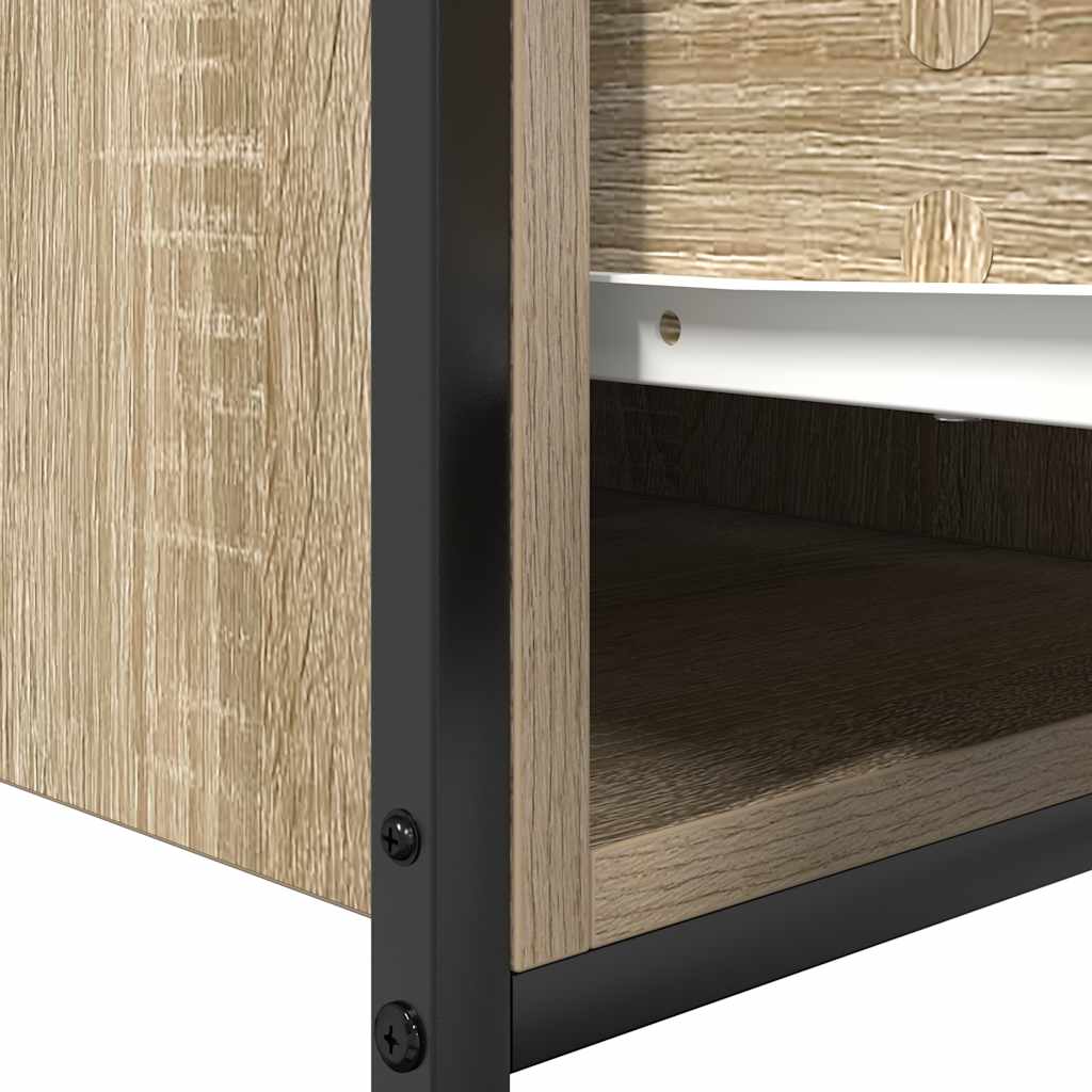 Bathroom Basin Cabinet with Drawers Sonoma Oak 60x34,5x60 cm
