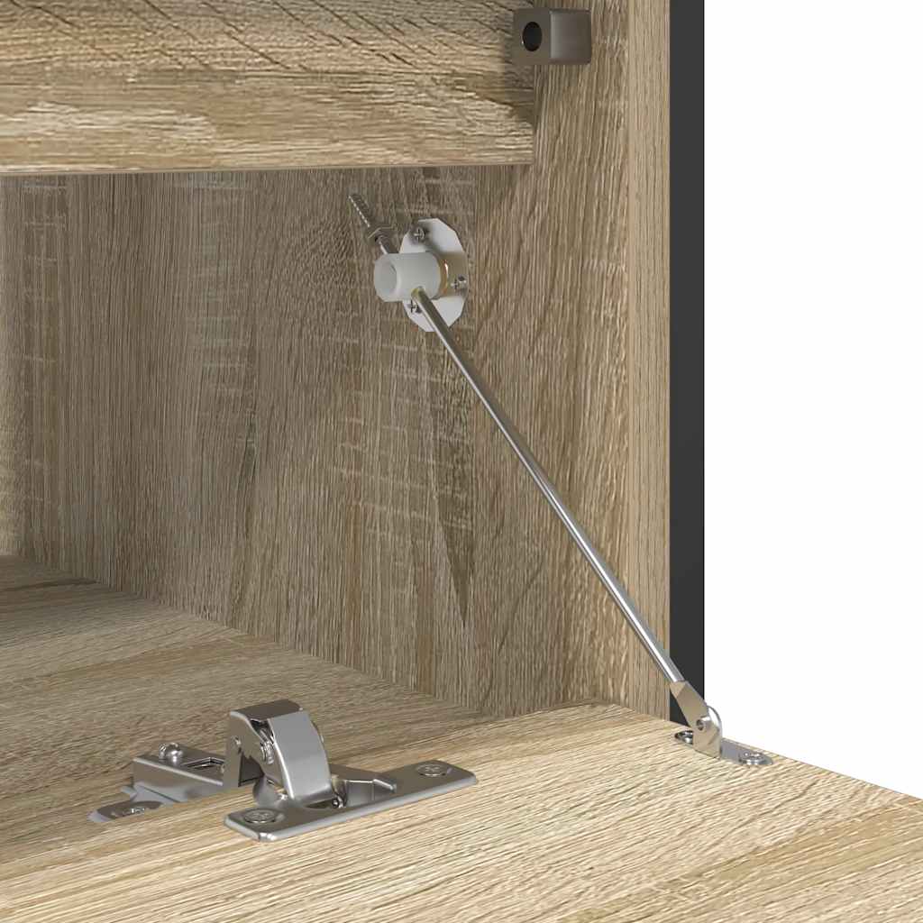 Bathroom Basin Cabinet with Drawers Sonoma Oak 60x34,5x60 cm