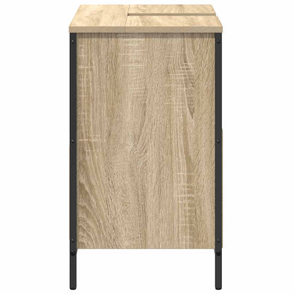 Bathroom Basin Cabinet with Drawers Sonoma Oak 60x34,5x60 cm