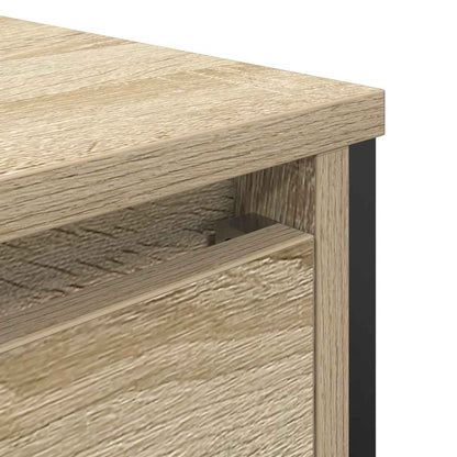 Bathroom Basin Cabinet with Drawers Sonoma Oak 60x34.5x60 cm