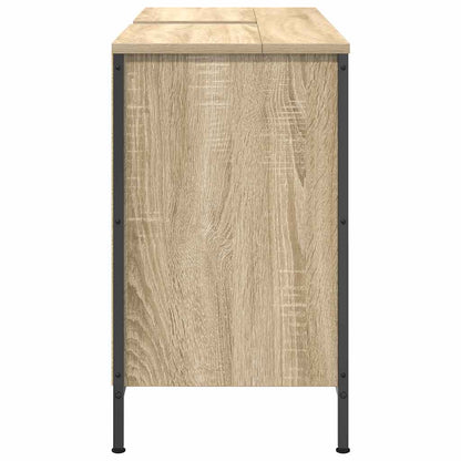 Basin Cabinet with Drawers Sonoma Oak 90x34,5x60 cm