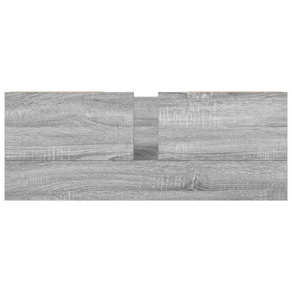 Basin Cabinet with Drawers Grey Sonoma 90x34,5x60 cm