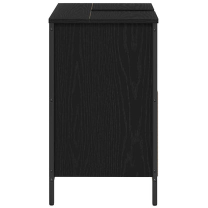 Bathroom Basin Cabinet Black 60x34,5x60 cm