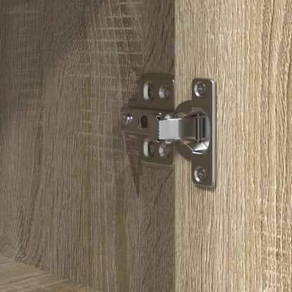 Bathroom Cabinet with Shelves Sonoma Oak 36x35x165 cm