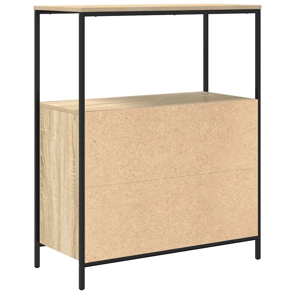 Bathroom Cabinet with Shelves Sonoma Oak 76,5x35x95 cm
