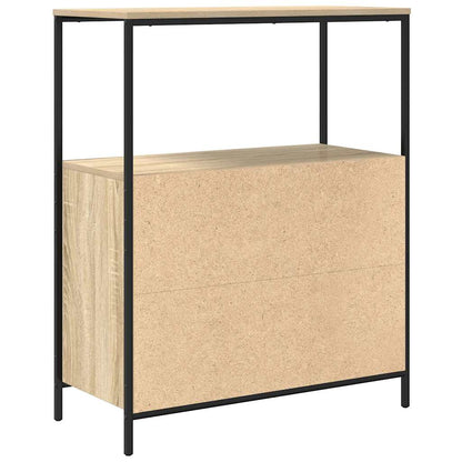 Bathroom Cabinet with Shelves Sonoma Oak 76,5x35x95 cm