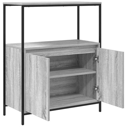 Bathroom Cabinet with Shelves Grey Sonoma 76,5x35x95 cm