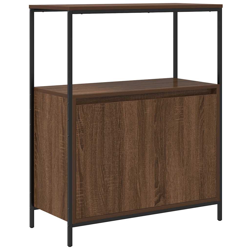 Bathroom Cabinet with Shelves Brown Oak 76,5x35x95 cm