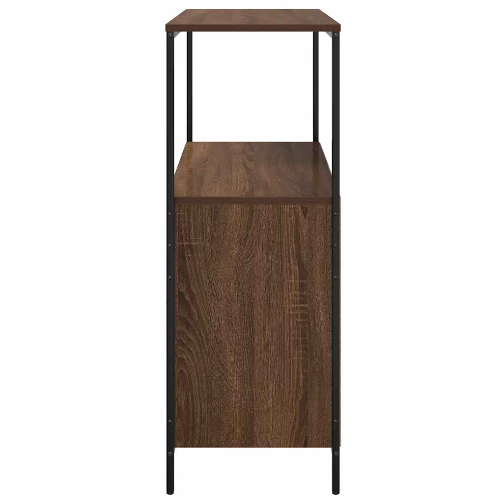 Bathroom Cabinet with Shelves Brown Oak 76,5x35x95 cm