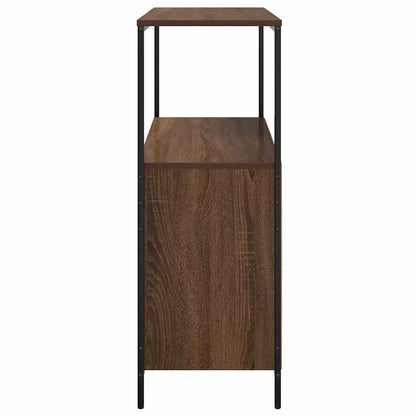 Bathroom Cabinet with Shelves Brown Oak 76,5x35x95 cm