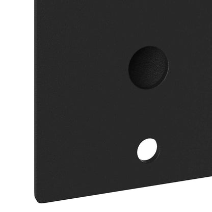 Flag Pole Holde Black 10.5 x 7.5 x 0.25 cm Steel