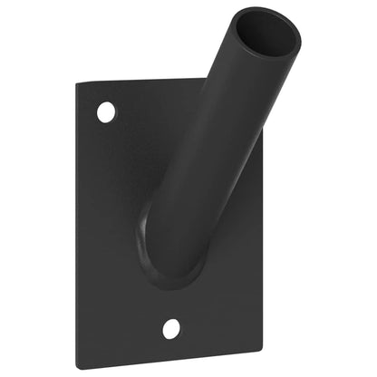 Flag Pole Holde Black 10.5 x 7.5 x 0.25 cm Steel