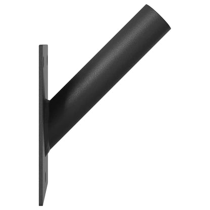 Flag Pole Holde Black 10.5 x 7.5 x 0.25 cm Steel
