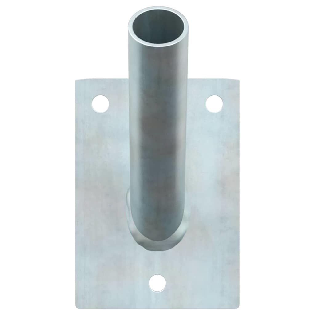 Flag Pole Holde Silver 10.5 x 7.5 x 2.5 cm Steel