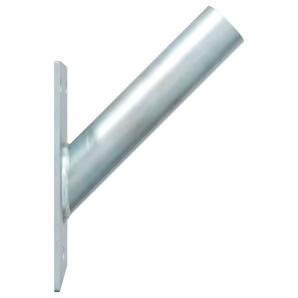 Flag Pole Holde Silver 10.5 x 7.5 x 2.5 cm Steel