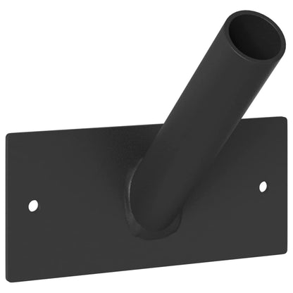 Flag Pole Holde Black 13 x 6 x 0.2 cm Steel