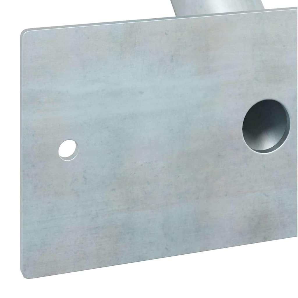 Flag Pole Holde Silver 13 x 6 x 0.2 cm Steel