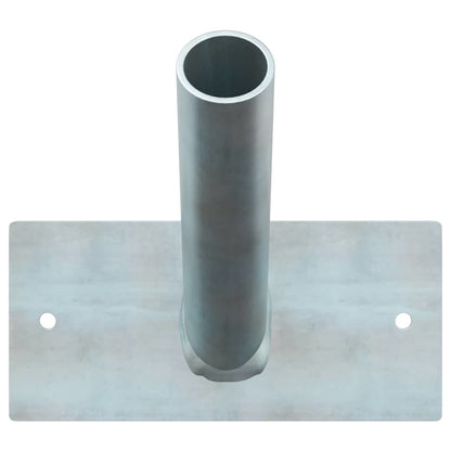 Flag Pole Holde Silver 13 x 6 x 0.2 cm Steel