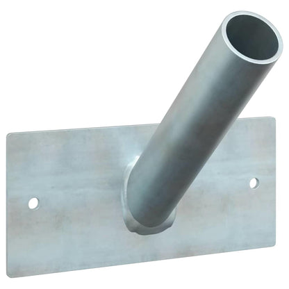Flag Pole Holde Silver 13 x 6 x 0.2 cm Steel