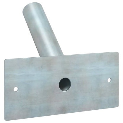 Flag Pole Holde Silver 13 x 6 x 0.2 cm Steel