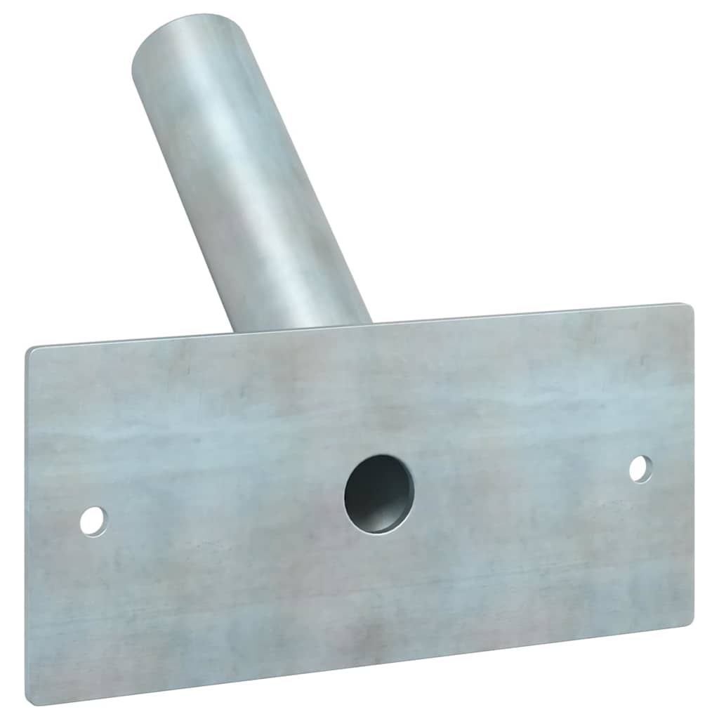 Flag Pole Holde Silver 13 x 6 x 0.2 cm Steel